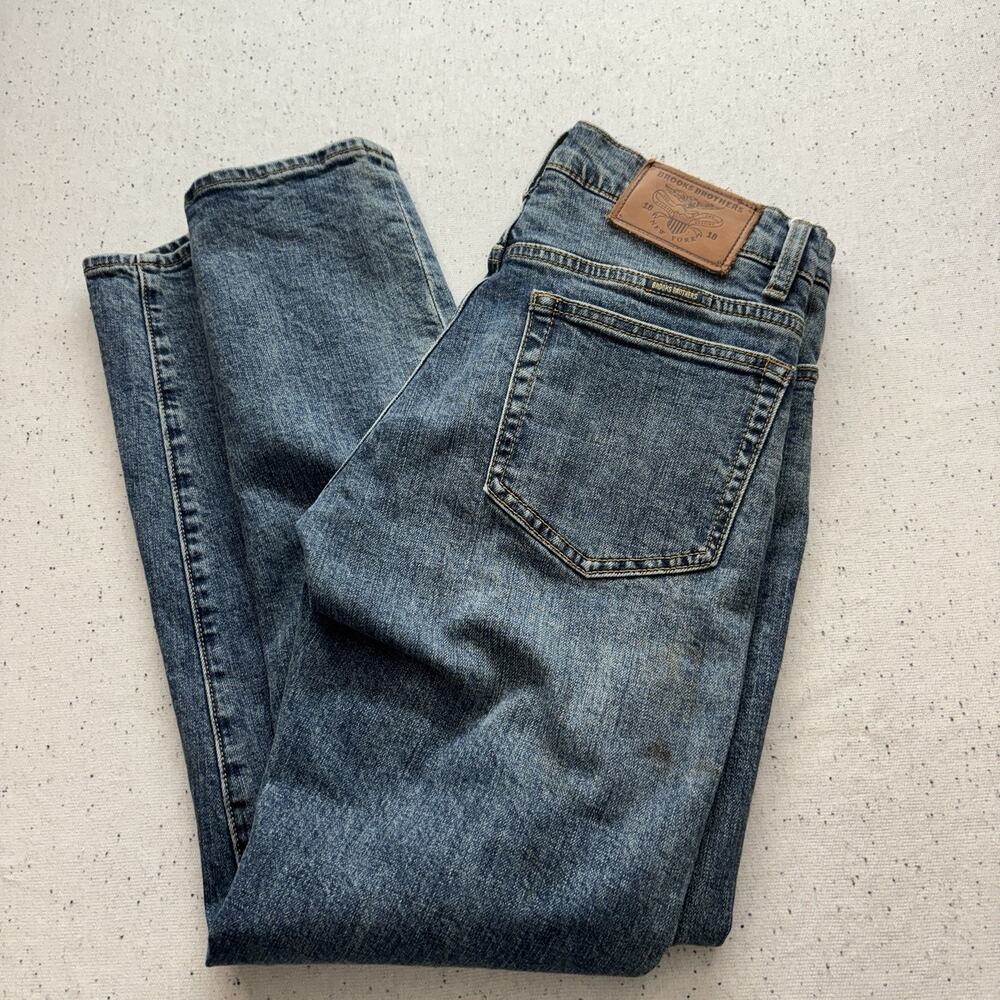 Brooks Brothers 1818 Men's Blue Denim Jeans W30 L30 Slim Fit Stretch Wash